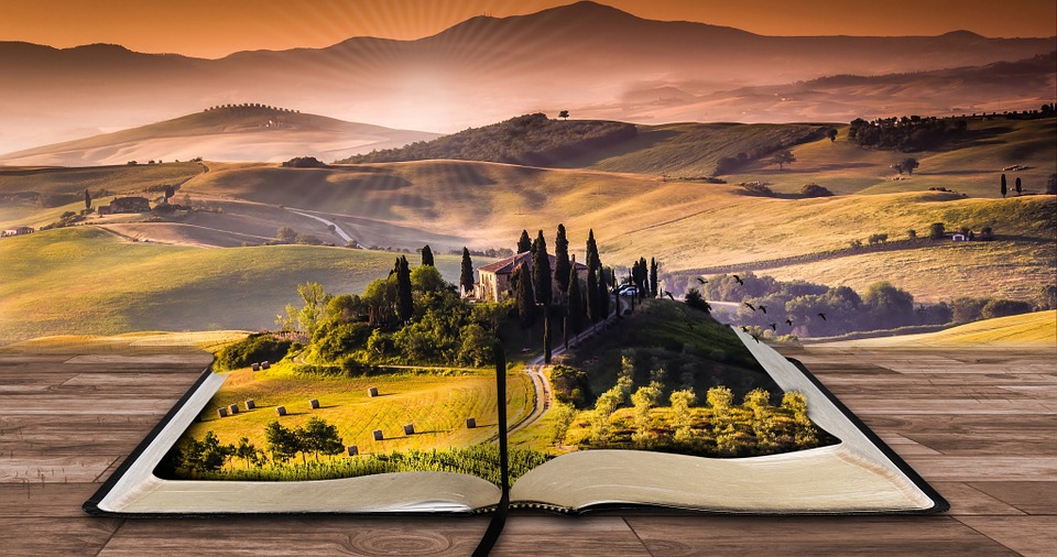 livro com imagem em alto relevo